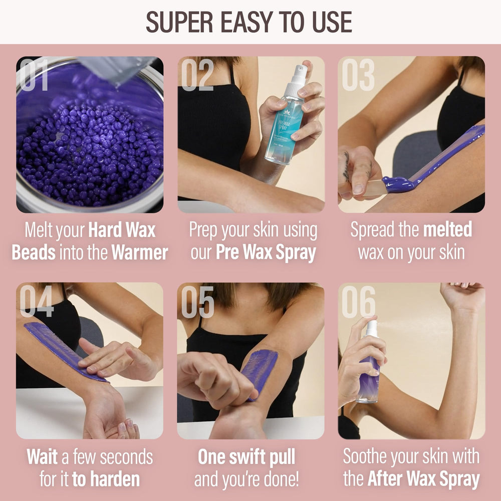 Tress Wellness pre-wax spray protects skin and prepares it for smoother waxing