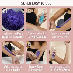 Tress Wellness pre-wax spray protects skin and prepares it for smoother waxing