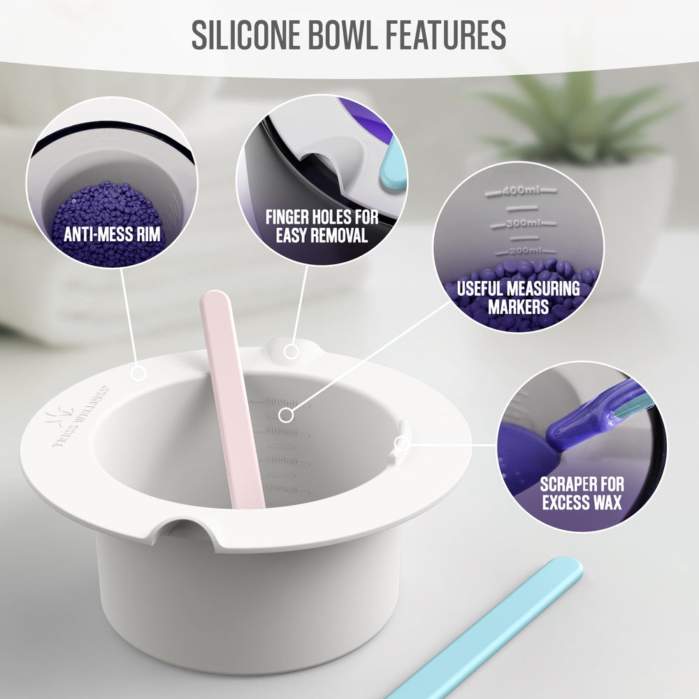 Tress Wellness melting bowl shows heat-resistant silicone detail