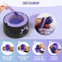 Tress Wellness small silicone application spatula ideal for detailed wax work.