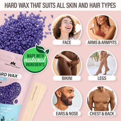 Tress Wellness wax bead bags with five scented options for customized waxing sessions