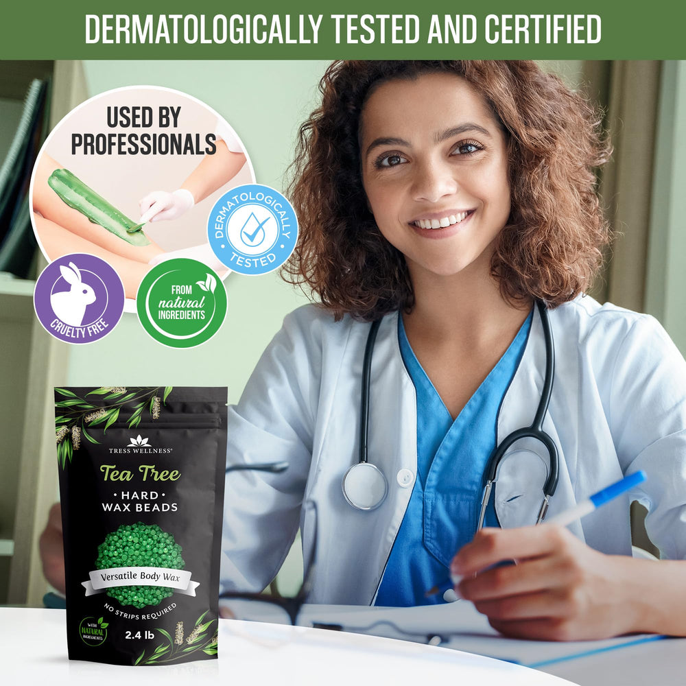 Tress Wellness dermatologically tested label indicating minimized irritation potential.