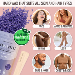Tress Wellness scented hard wax beads for smoother sessions and skin-friendly results.