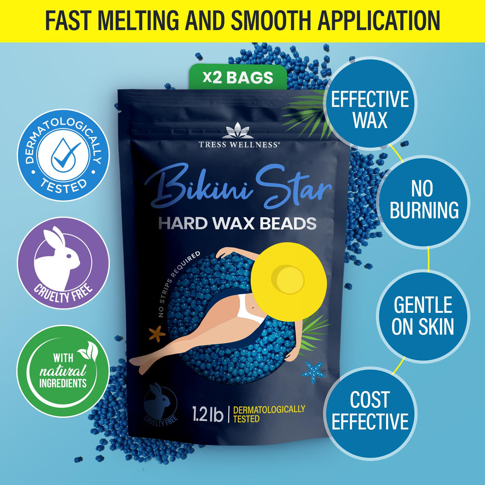 Tress Wellness waxing guide page with tips for beginners and pros
