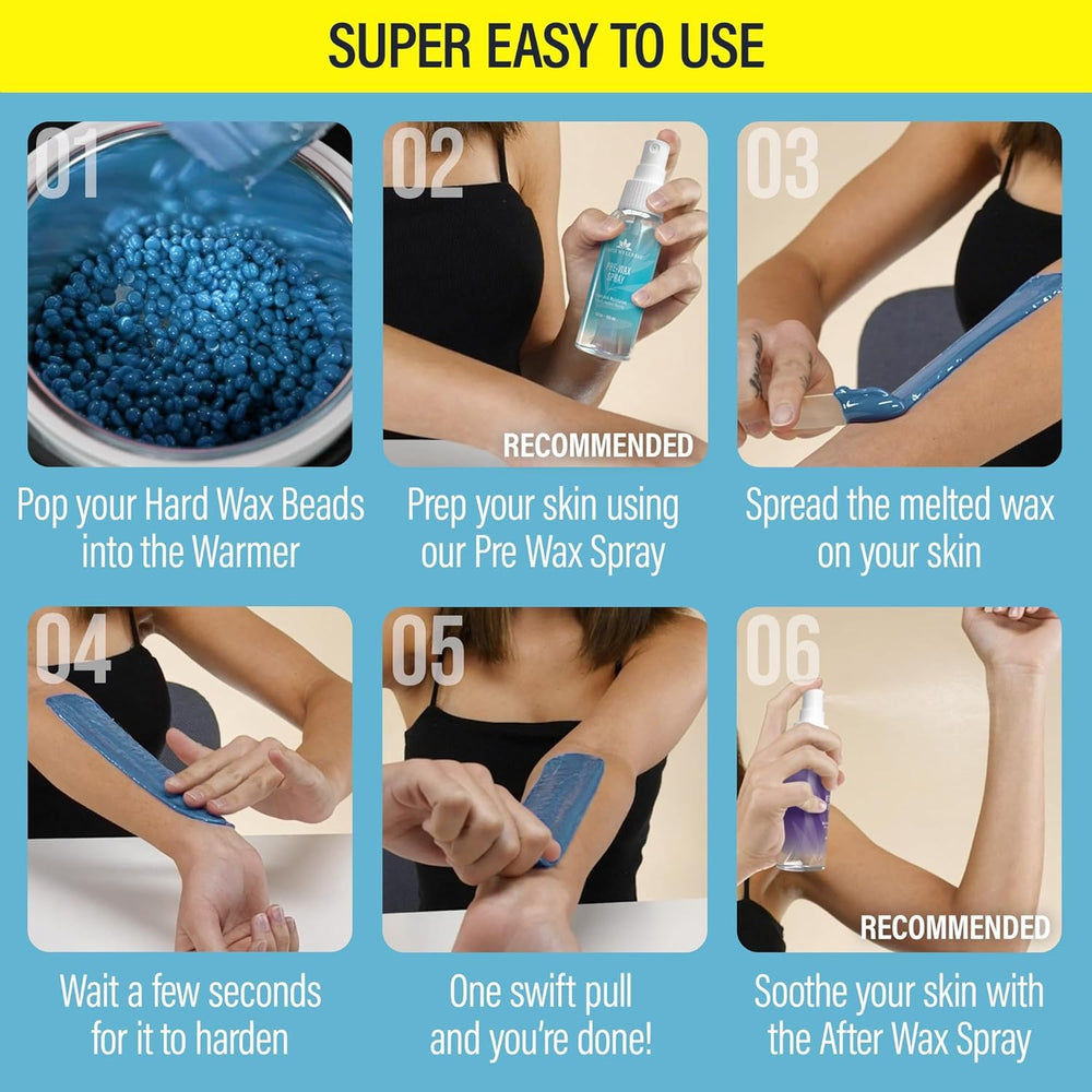 Tress Wellness wax-on-skin-glide: smooth, temperature-controlled application for comfortable home waxing.