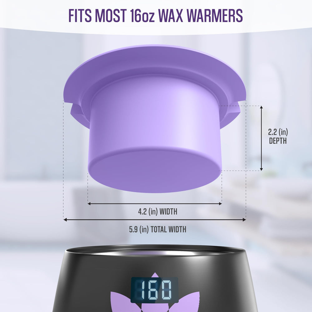 Tress Wellness silicone liner fits inside most wax warmers for versatile use.