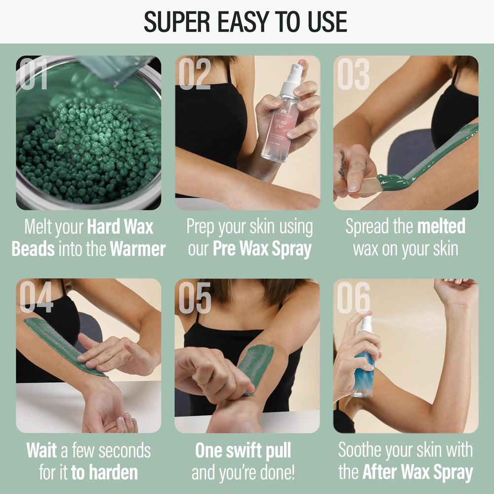Tress Wellness pre-wax spray prepares skin for comfortable waxing sessions.