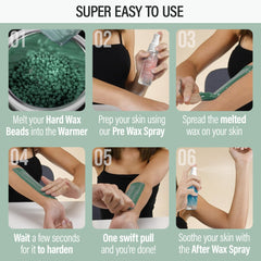 Tress Wellness pre-wax spray prepares skin for comfortable waxing sessions.