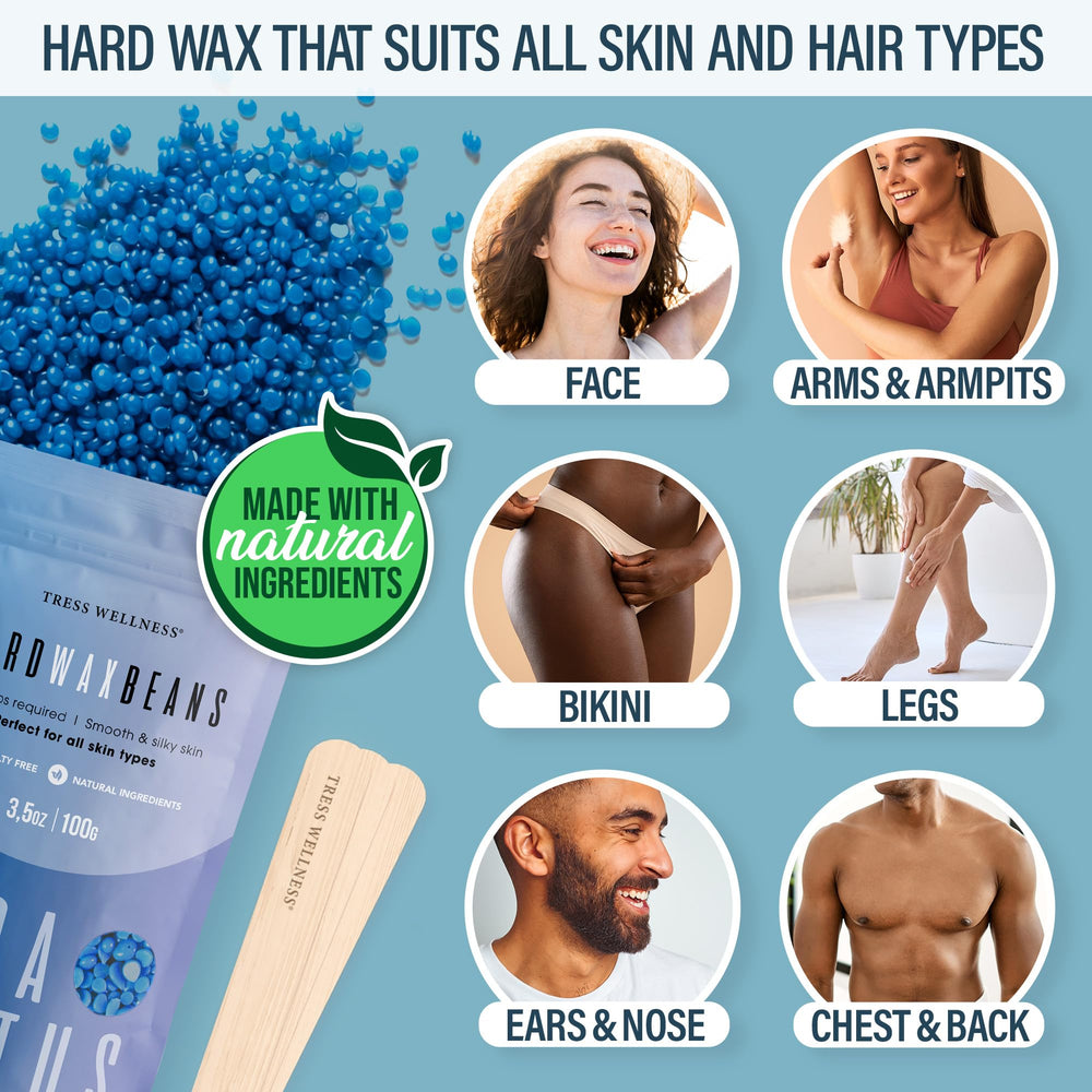 Tress Wellness scented wax beads capture aroma and smooth results for Brazilian and body waxing