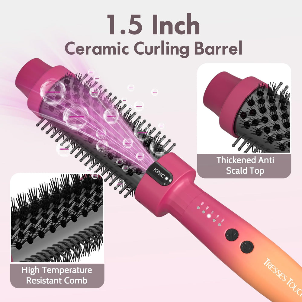 Tresses Touch 360 swivel cord reduces tangling during styling.