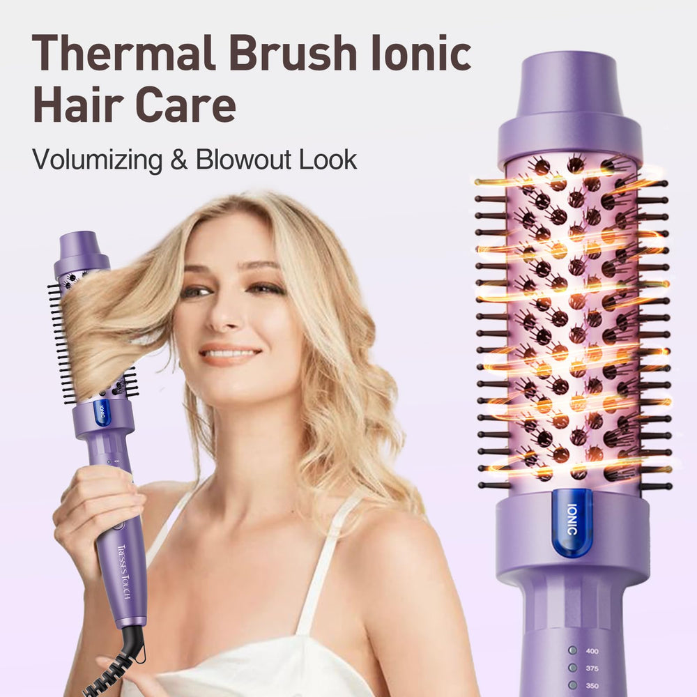 Tresses Touch 5 settings dial detailed view enables customization for different hair types