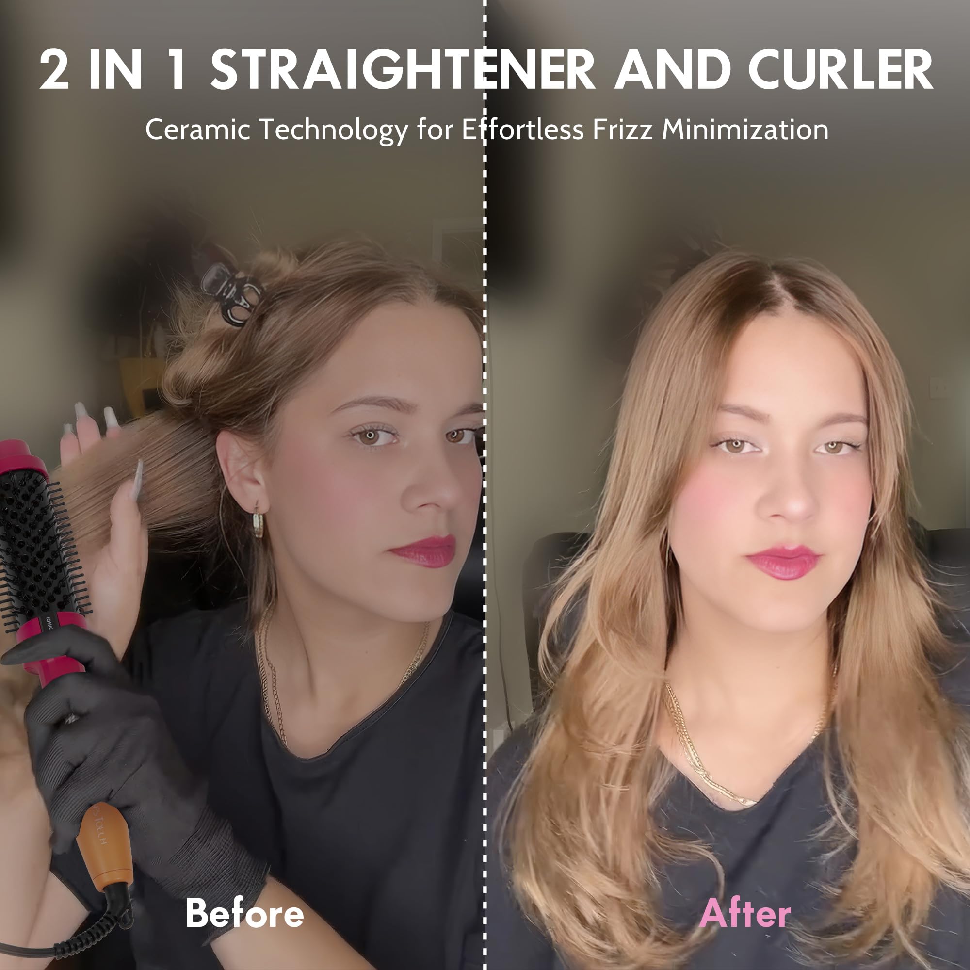 Tresses Touch easy-to-use controls simplify styling and grip.