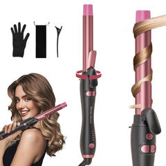 Tresses Touch extra-long barrel rotating curling iron overview showcases effortless styling for medium and long hair.