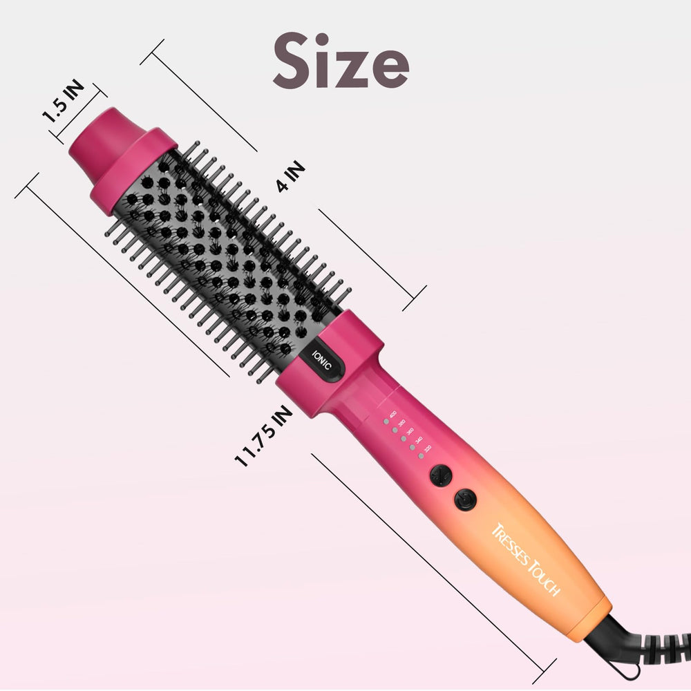 Tresses Touch final curl look showcases salon-quality curls with natural volume.