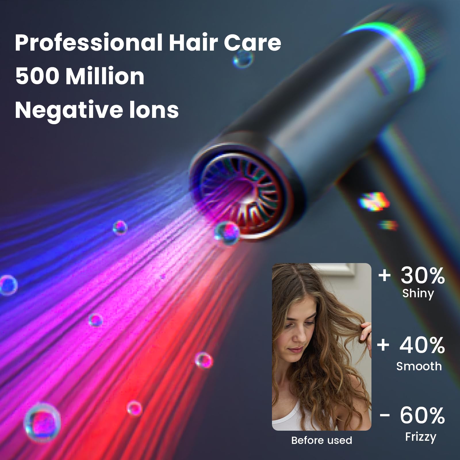 Tresses Touch lightweight design ideal for travel and home use.