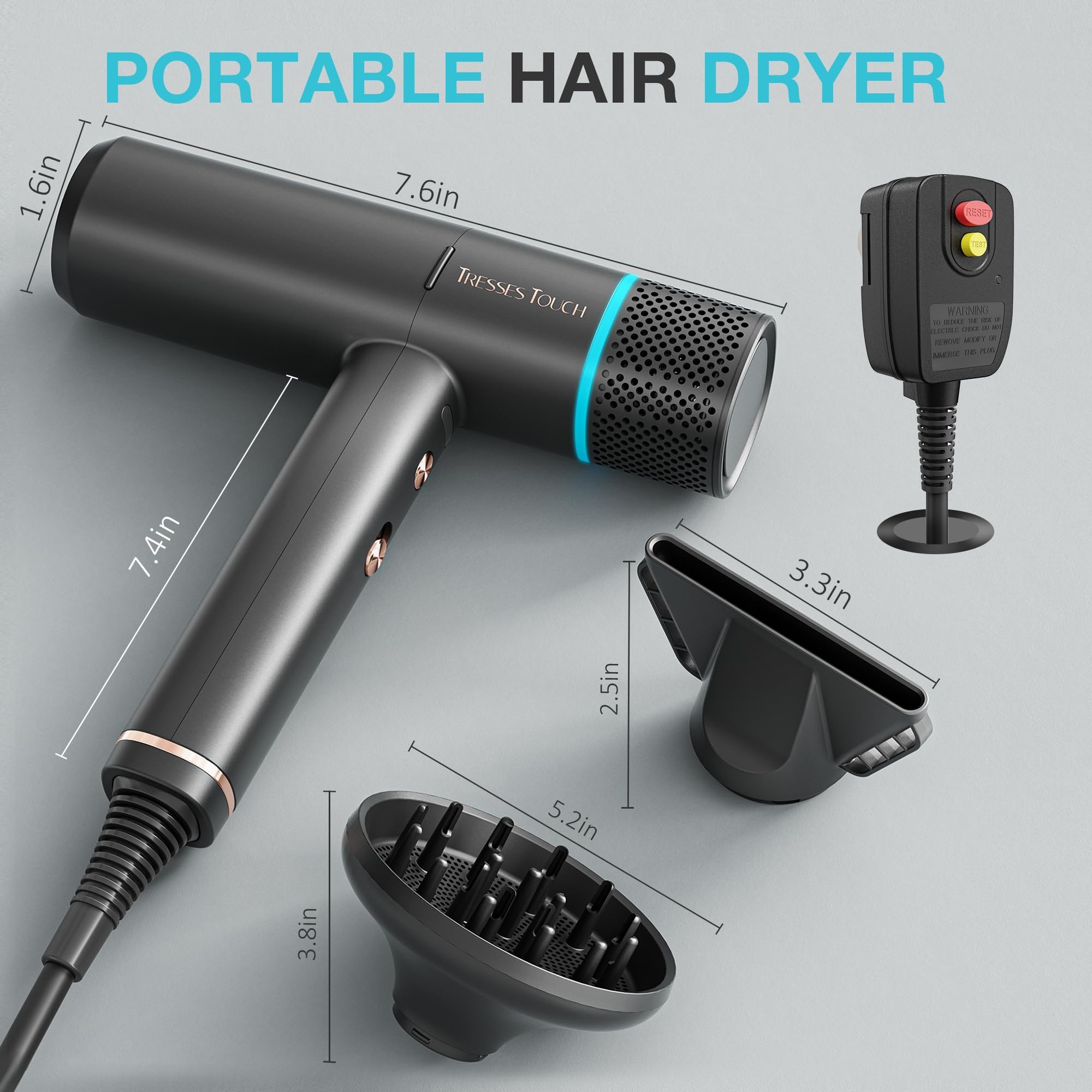 Tresses Touch quiet operation keeps styling calm and comfortable.