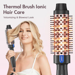 Tresses Touch heat settings dial displays 360F and 400F options for different hair types.