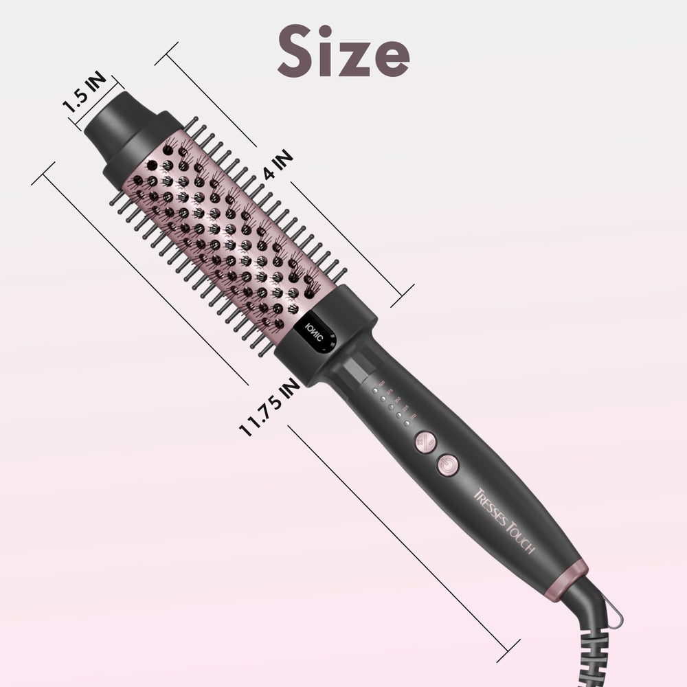 Tresses Touch Ionic Thermal Brush auto shutoff enhances safety after use