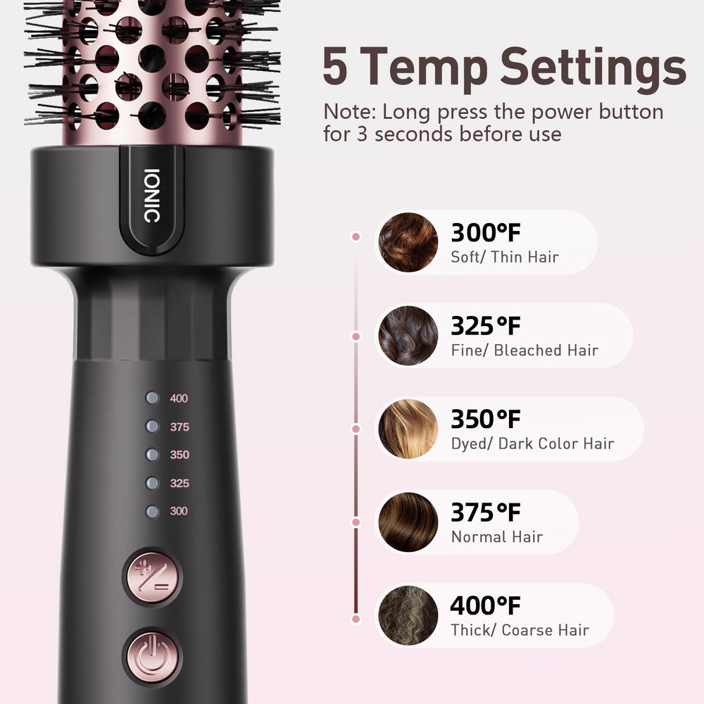 Tresses Touch Ionic Thermal Brush ceramic barrel glide for even heat