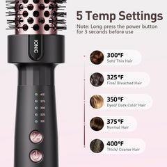 Tresses Touch Ionic Thermal Brush ceramic barrel glide for even heat