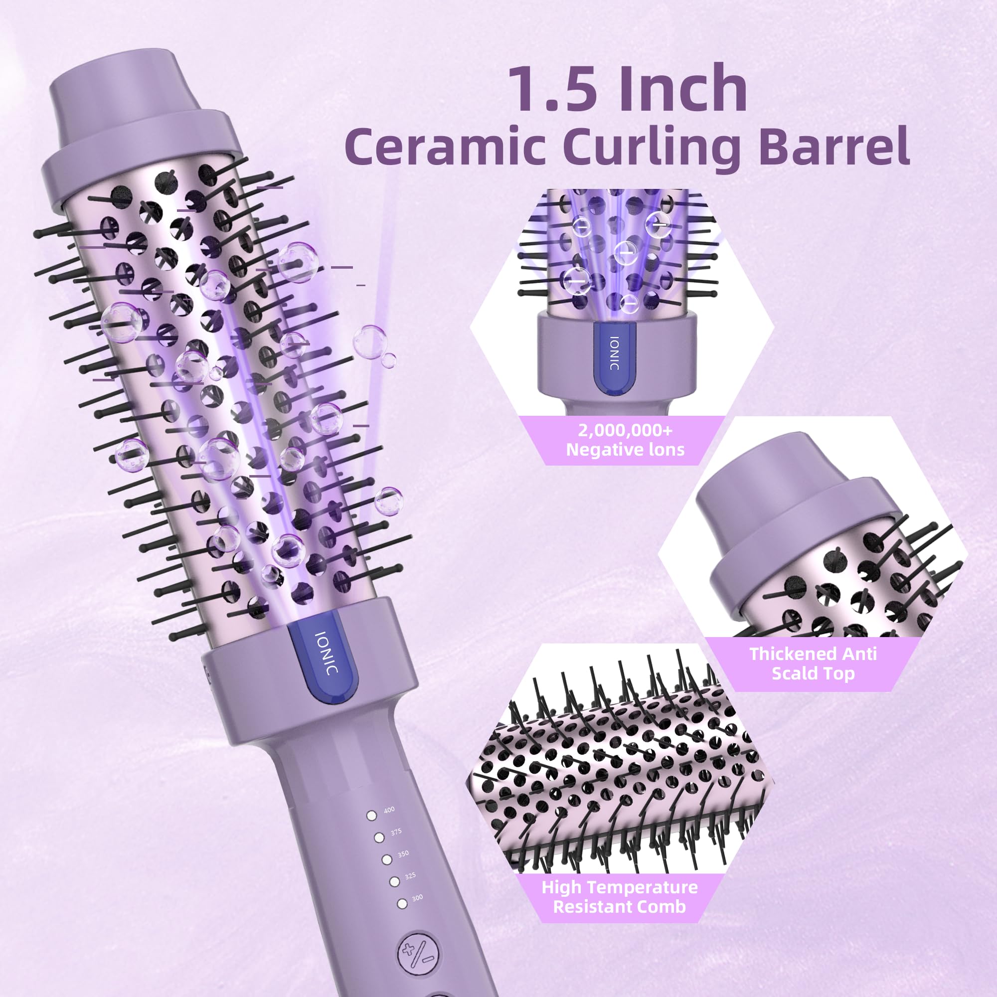 Tresses Touch negative ion technology closeup emphasizes frizz reduction and smoother hair
