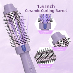 Tresses Touch negative ion technology closeup emphasizes frizz reduction and smoother hair