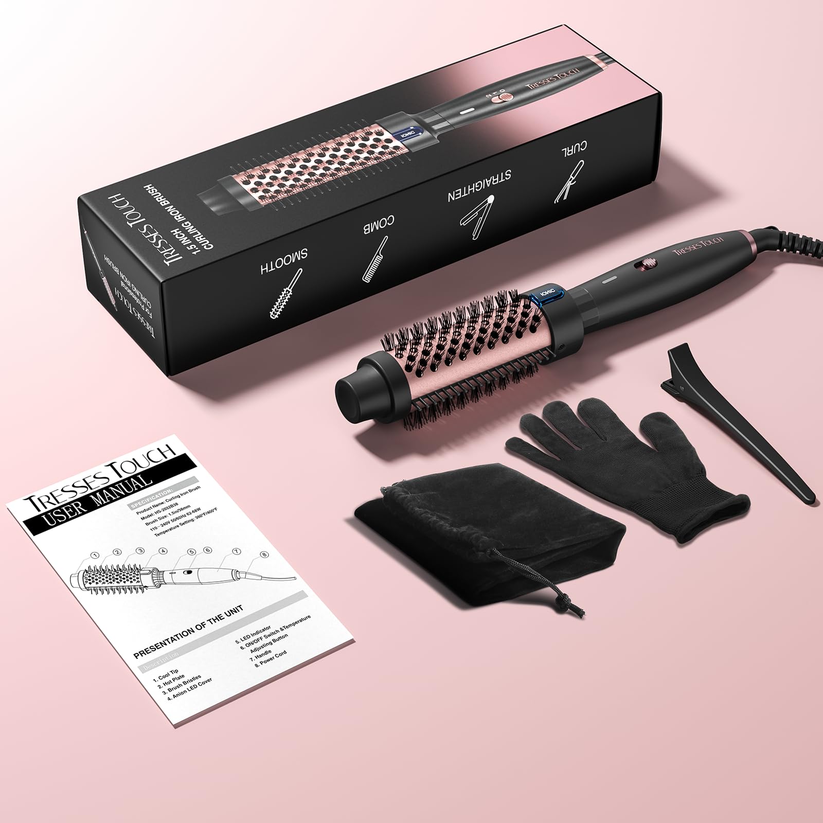 Tresses Touch salon-quality look with bold, bouncy curls and time-saving styling.