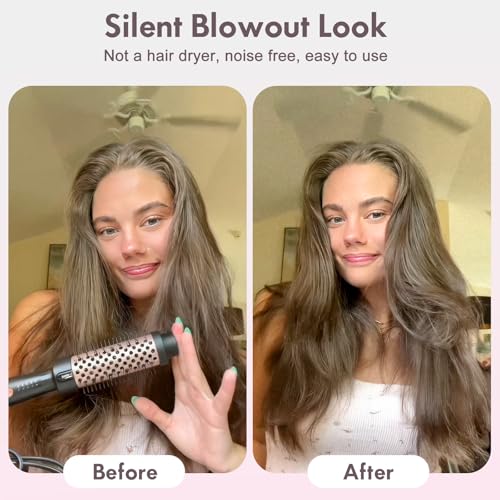 Tresses Touch smooth hair finish with reduced heat damage potential.