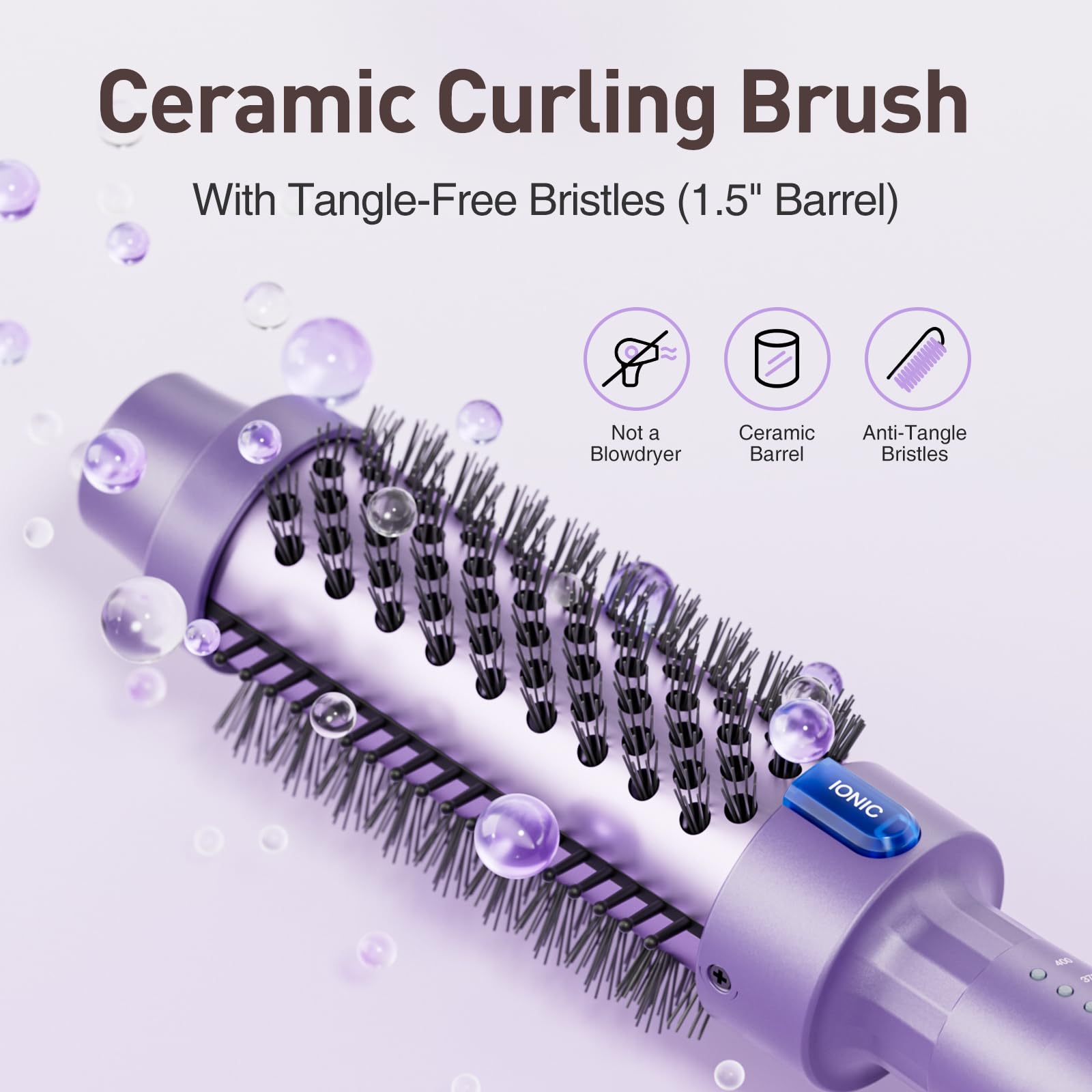 Tresses Touch universal voltage 120-240v icon underscores travel-friendly worldwide use