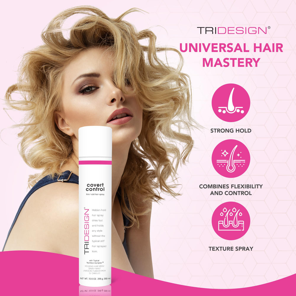 TRI Design Covert Control humidity shield protecting hair from moisture in daily use