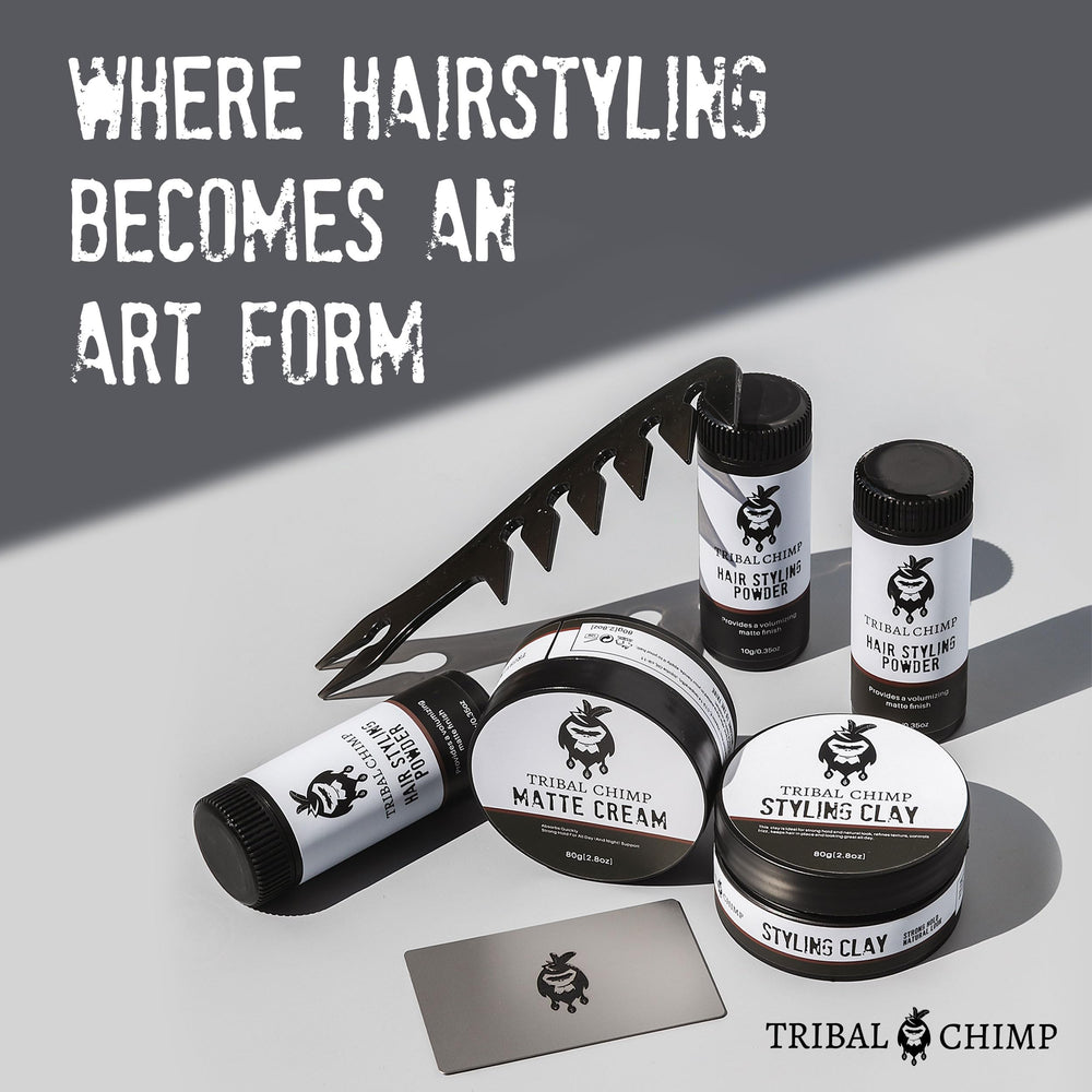 Tribal Chimp Hair Powder demonstrates long lasting invisible hold