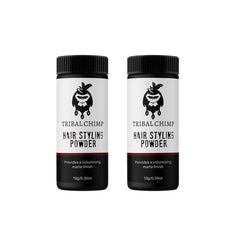 Tribal Chimp Hair Powder 2-piece set with invisible hold for matte texture