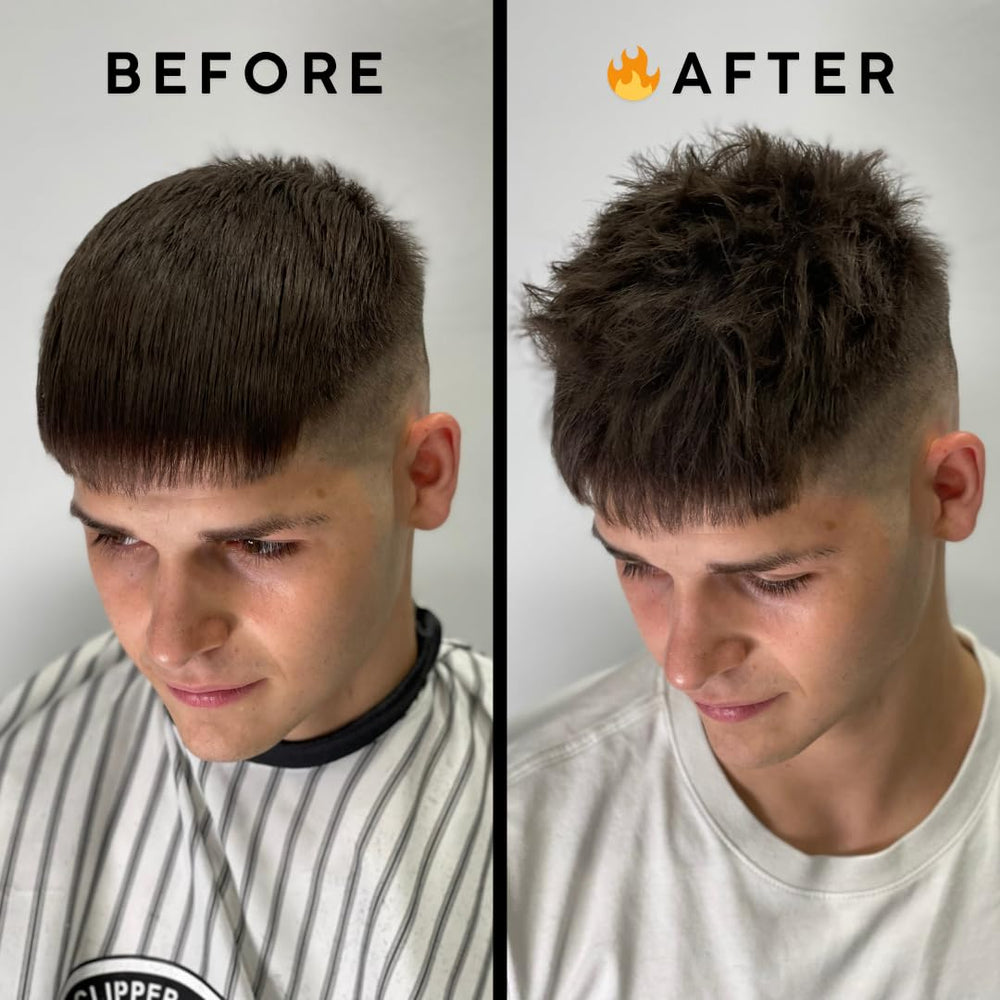 Tribal Chimp Hair Powder applying hair demonstrates instant volume and easy styling