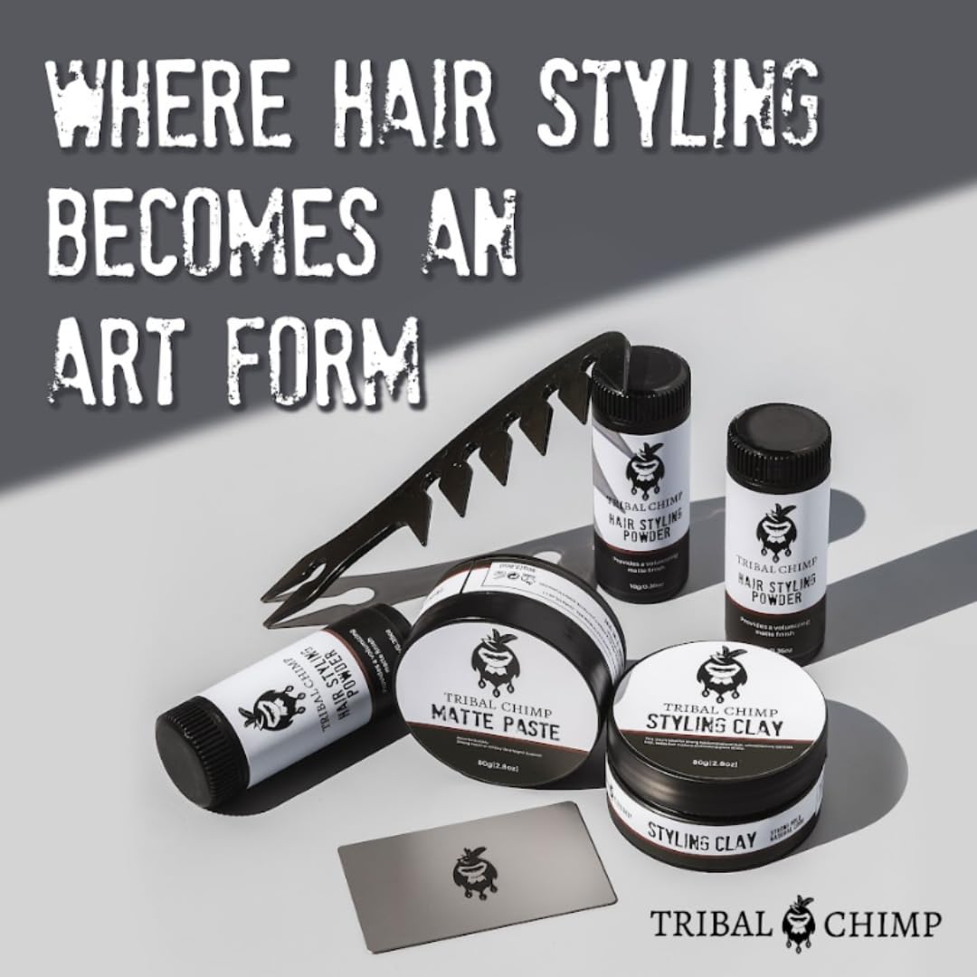 Tribal Chimp Hair Powder long-lasting hold note for all-day confidence