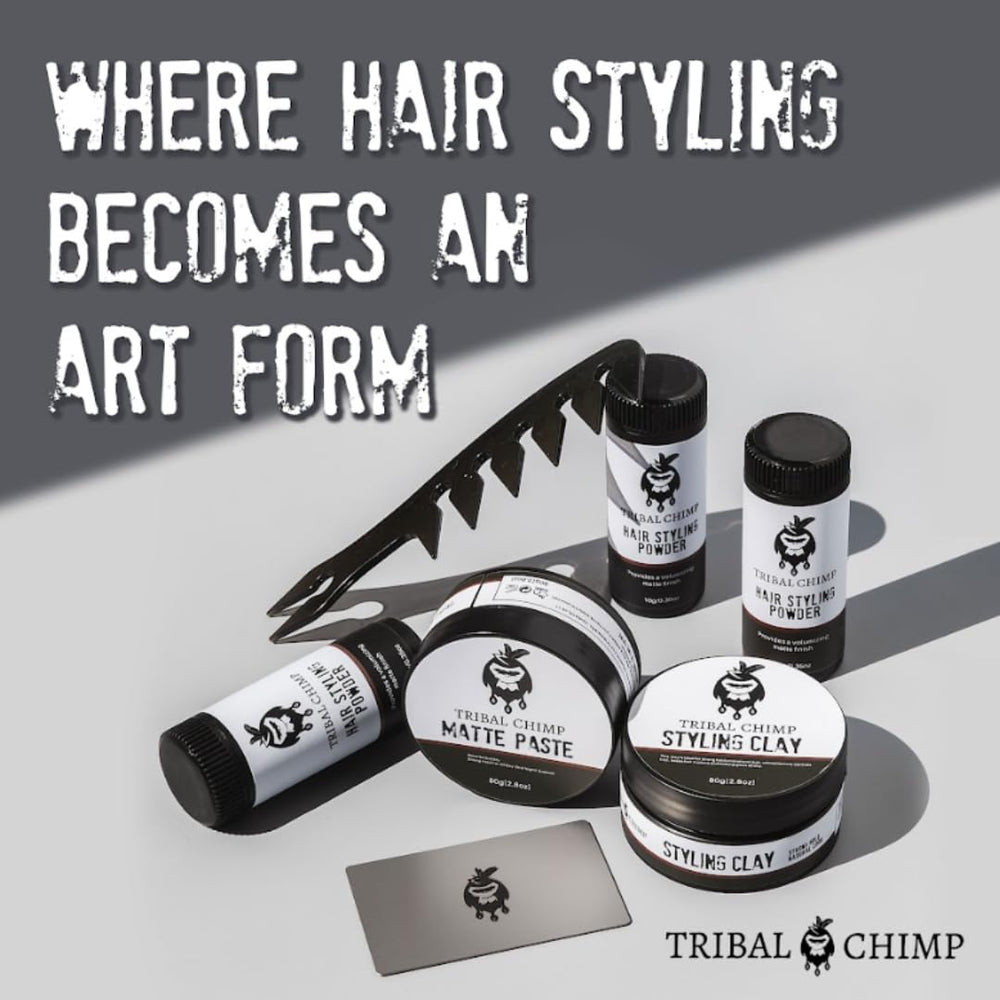 Tribal Chimp Hair Powder long-lasting hold note for all-day confidence