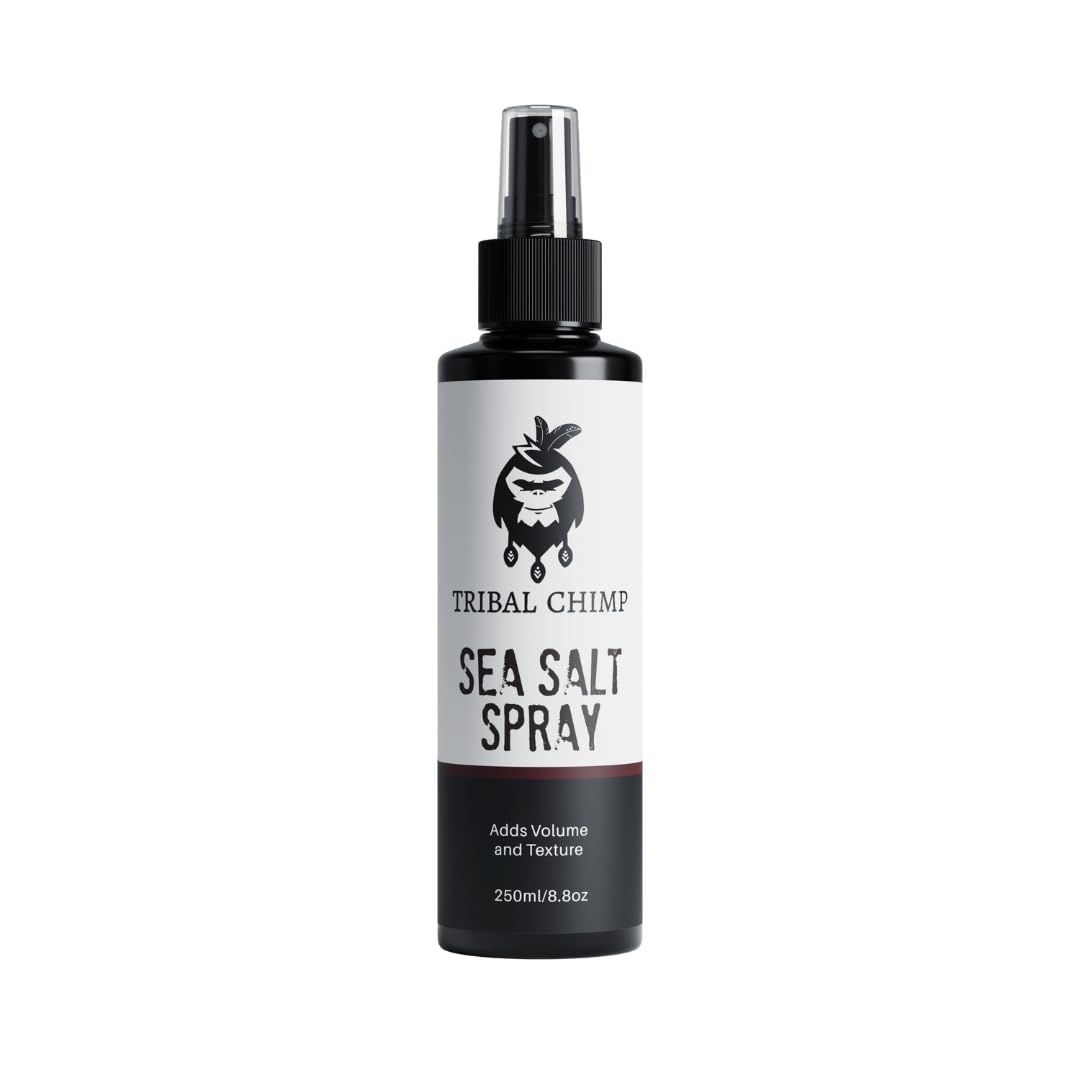 Tribal Chimp Sea Salt Spray bottle delivers beachy waves with natural lift.