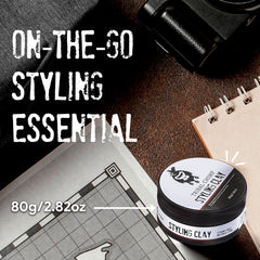 Tribal Chimp styling clay apply on towel-dried hair for easy shaping