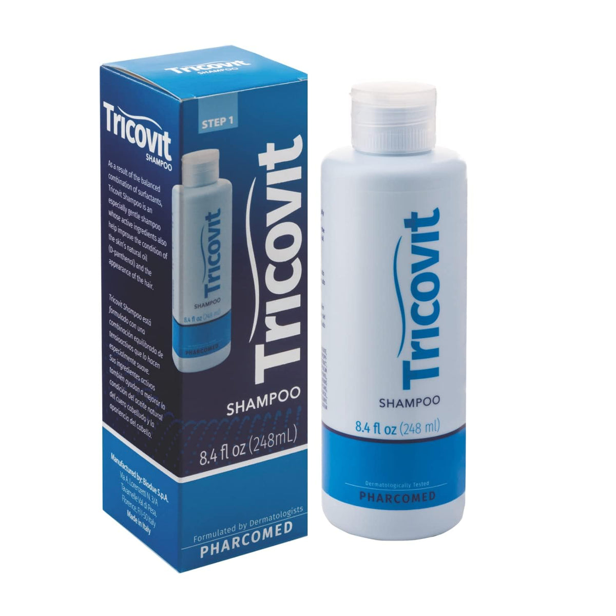 Tricovit Hair Growth Shampoo bottle shown for daily scalp care and healthy hair.