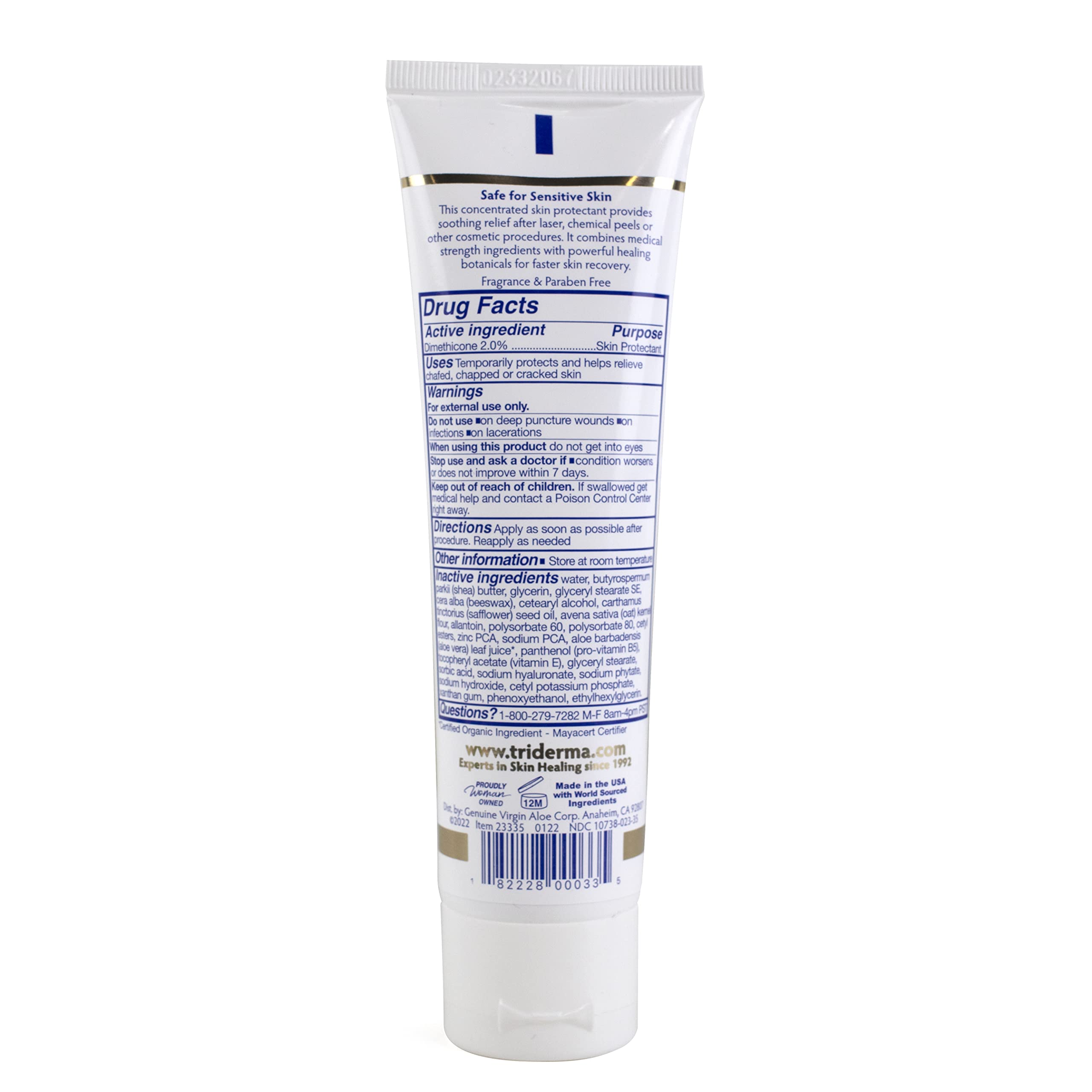 TriDerma aftercare routine image illustrating simple steps