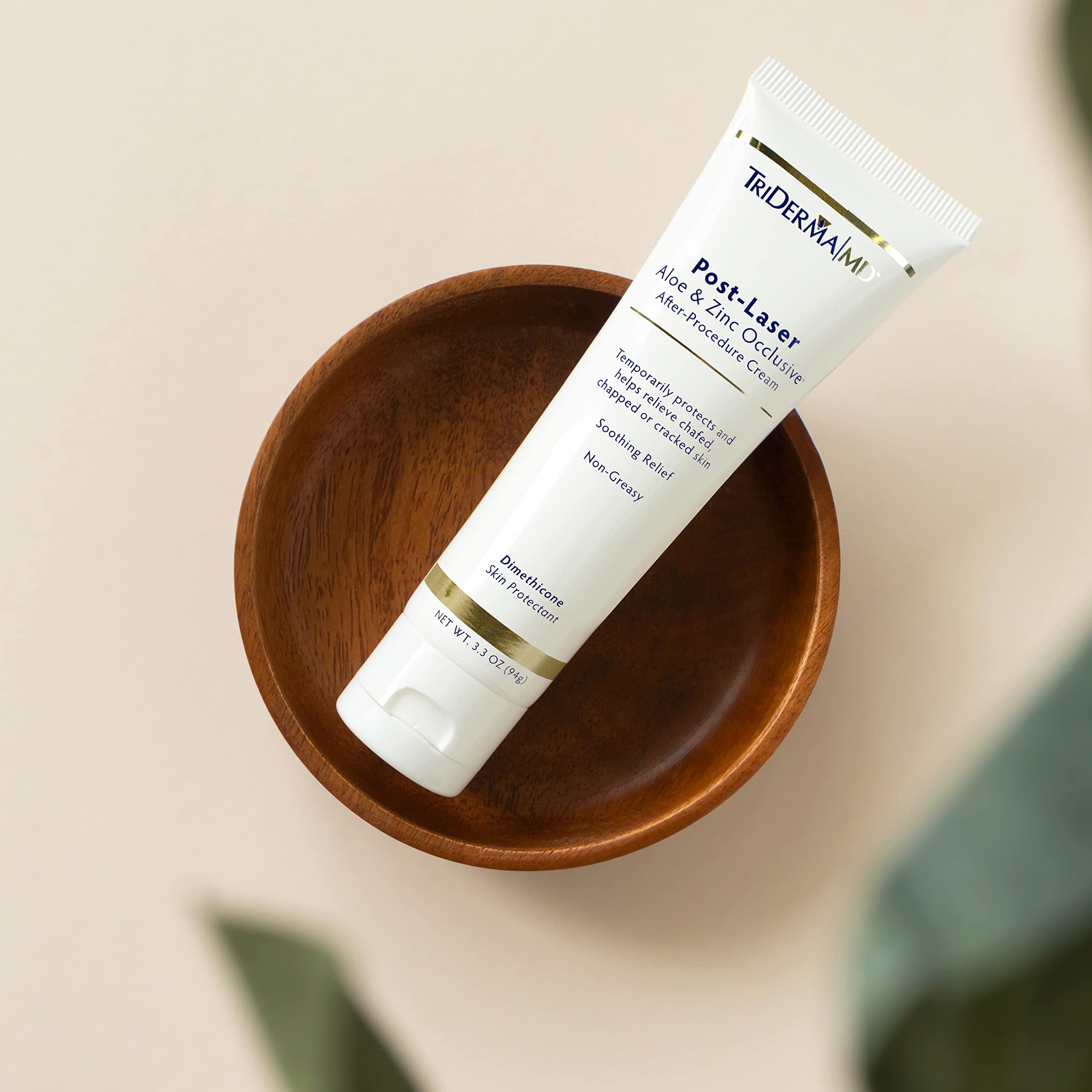 TriDerma ingredient focus on aloe and zinc for skin comfort