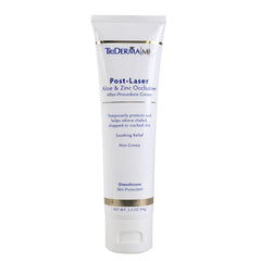 TriDerma post-laser aloe zinc occlusive cream jar for post-treatment soothing relief