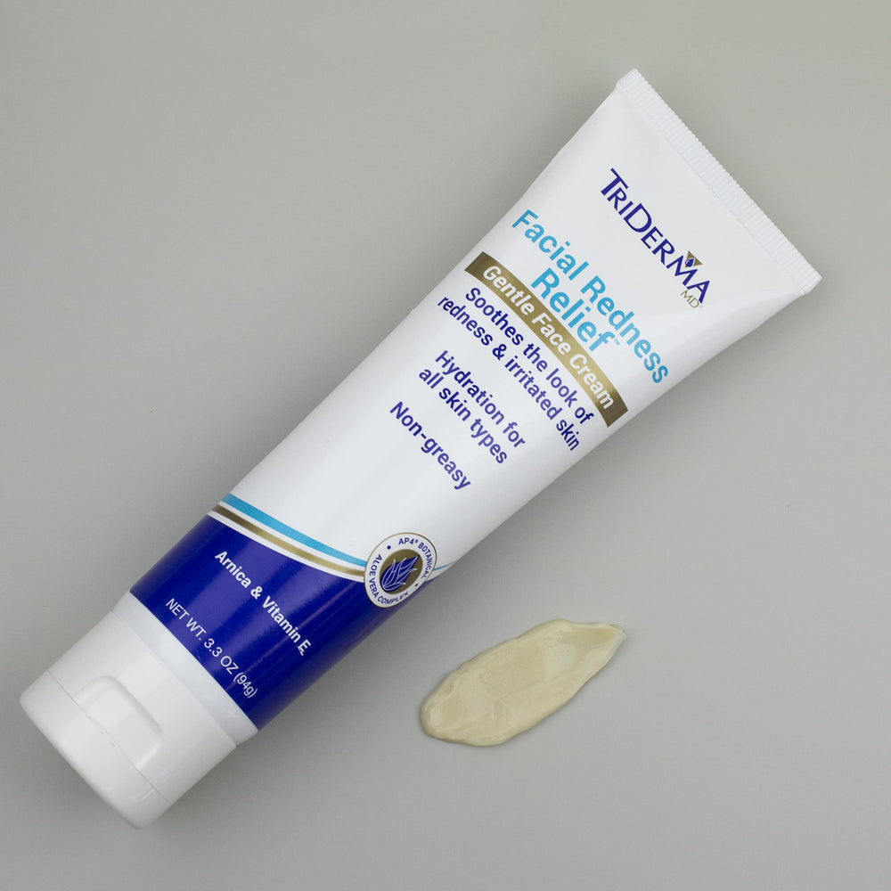 TriDerma travel-size packaging for on-the-go skincare.