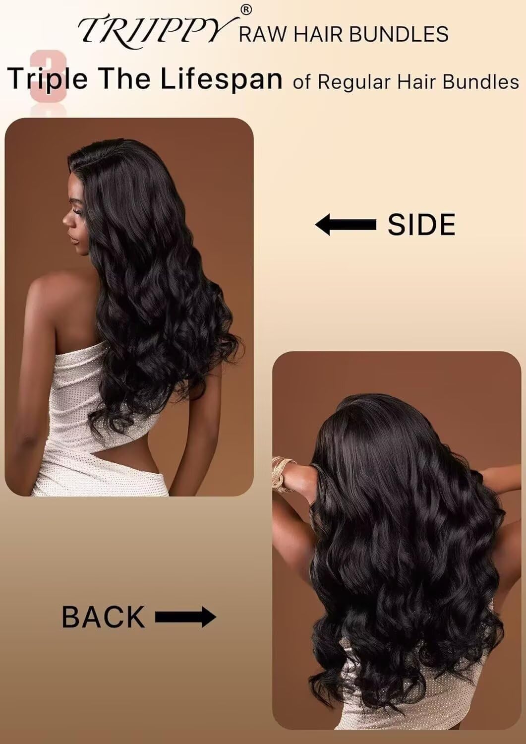 Triippy Body Wave Bundles maintenance-ready for refreshed second-day looks