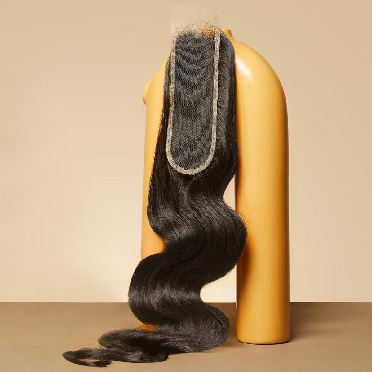 Triippy raw hair 2x6 HD lace closure in body wave blends with skin tone and reduces shedding.