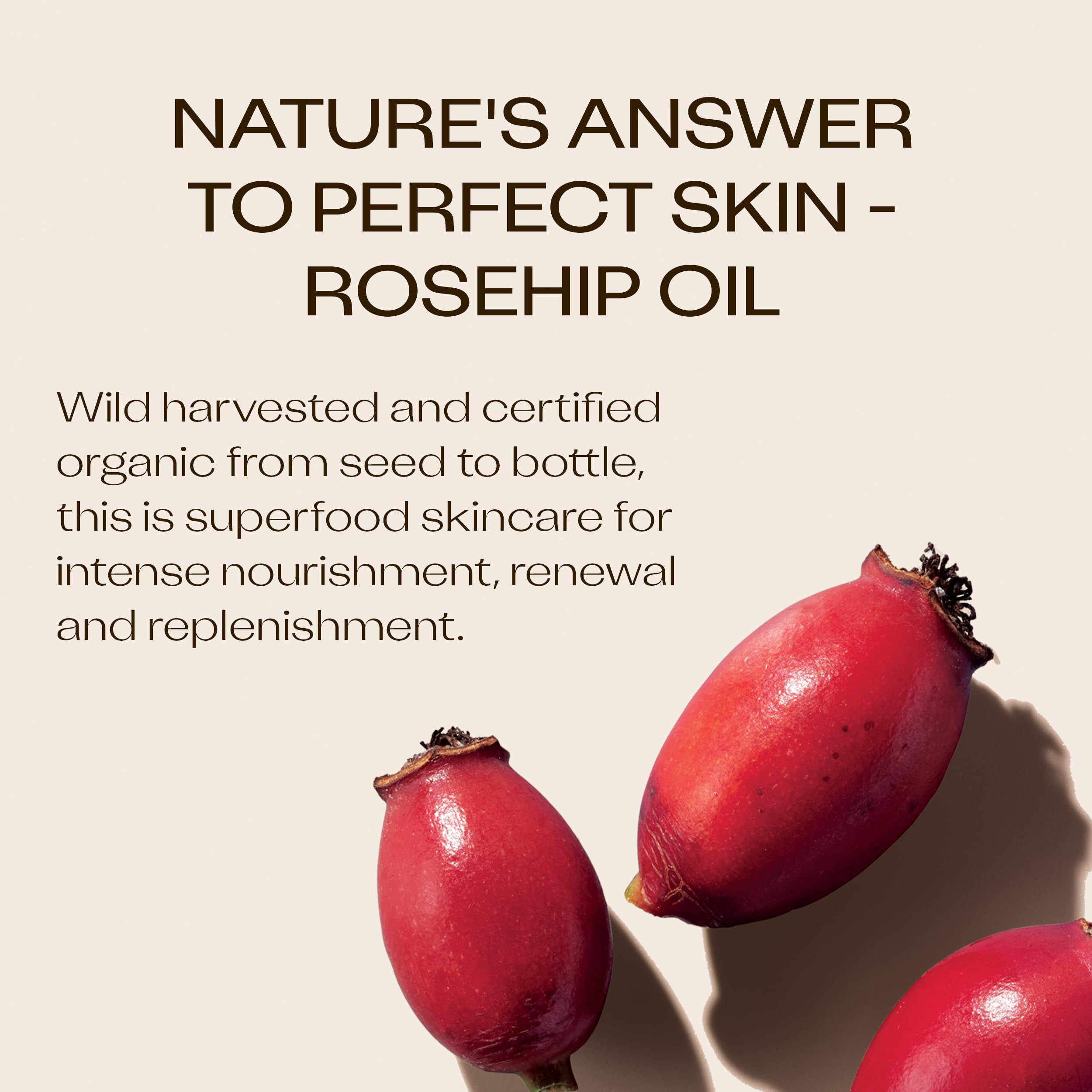 Trilogy rosehip oil face-usage image highlights daily routine for radiant-looking skin.