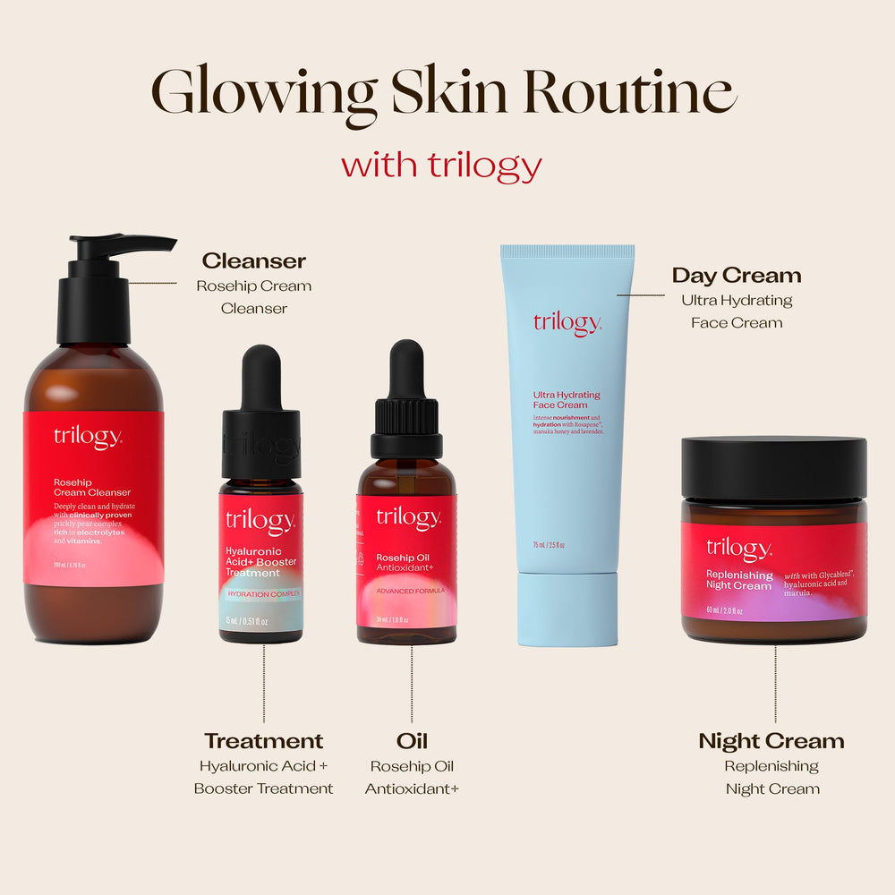 Trilogy Ultra Hydrating Face Cream delicate lavender scent enhances routine