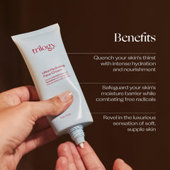 Trilogy Ultra Hydrating Face Cream infused with Manuka Honey for gentle hydration
