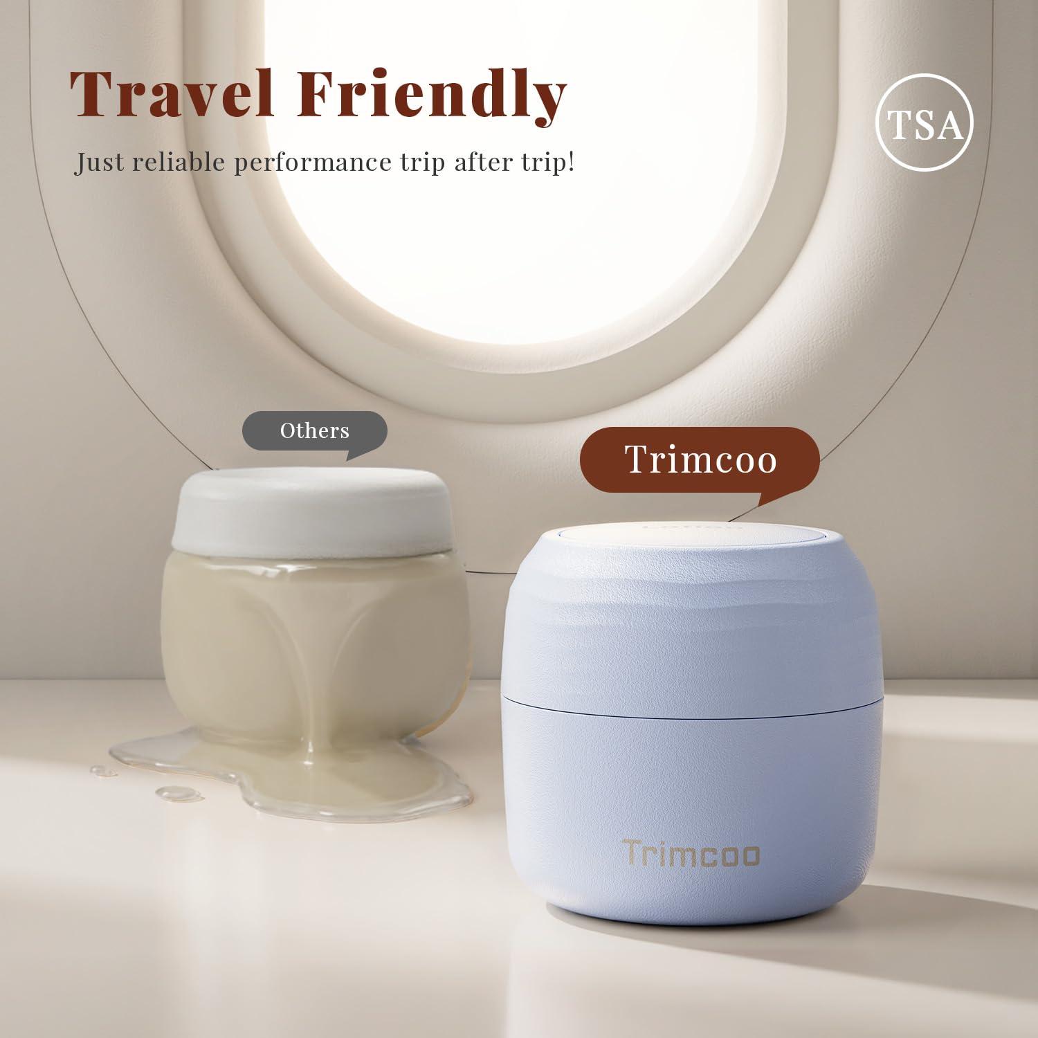 Trimcoo 30ml travel bottles meet TSA guidelines for carry-on packing