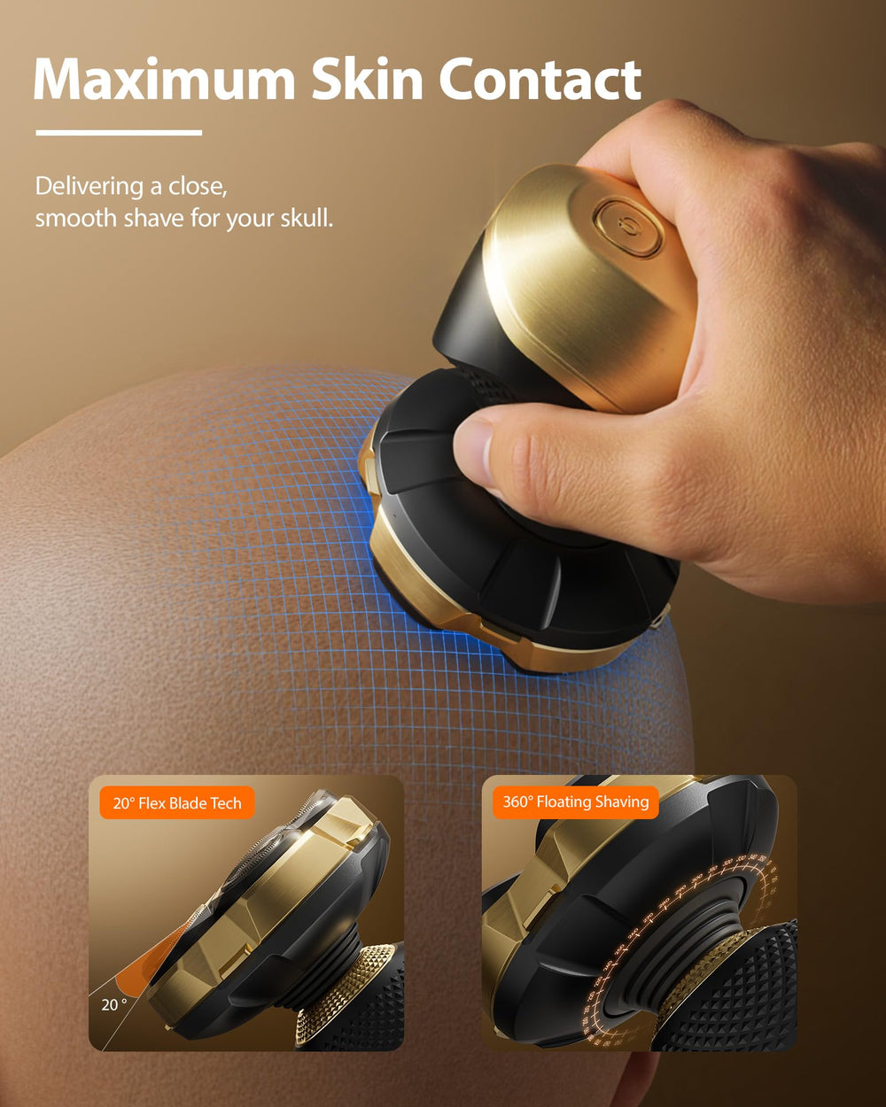 Trimcoo 5-in-1 kit heads for comprehensive bald grooming