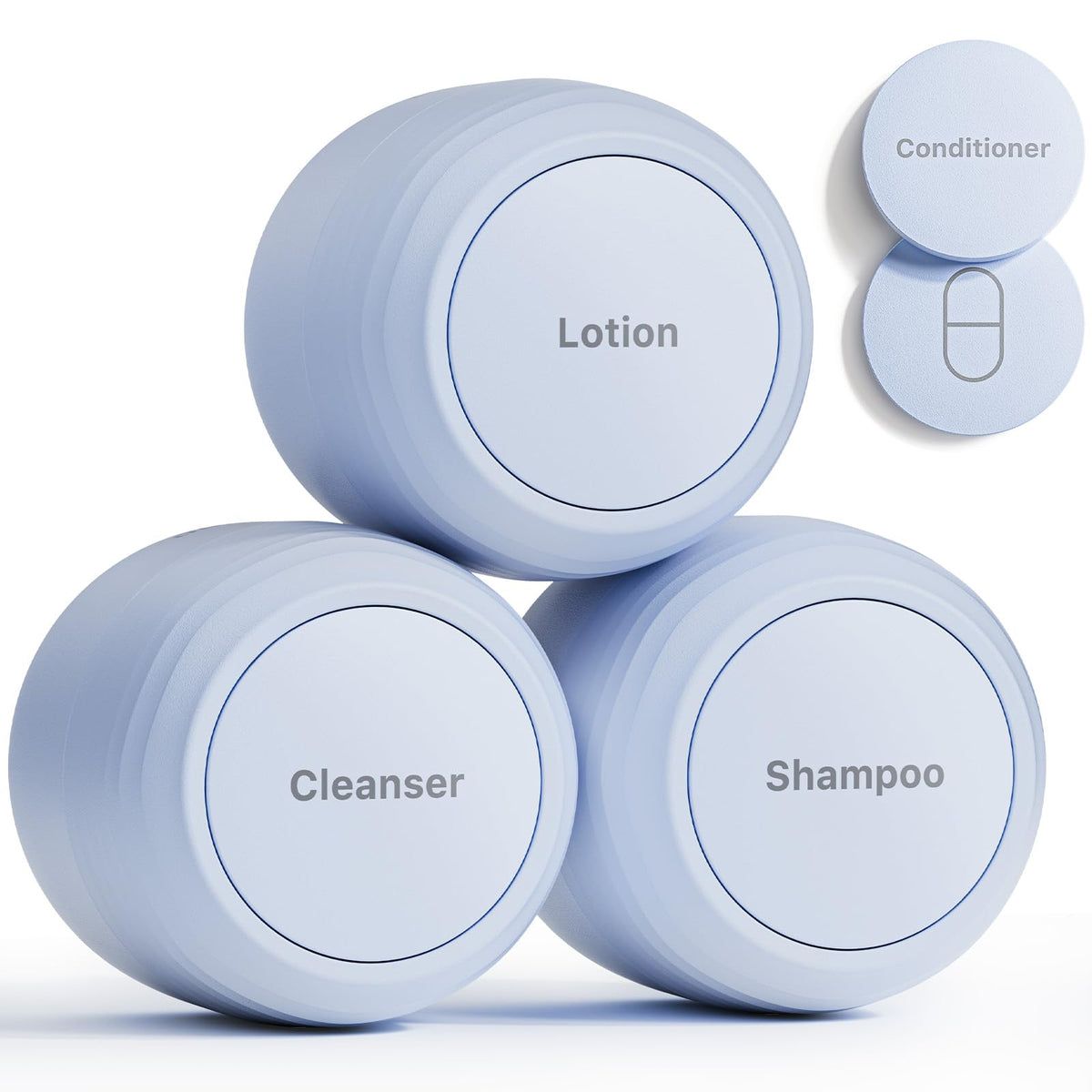 Trimcoo ultra leakproof jar set shows secure seals for travel skincare